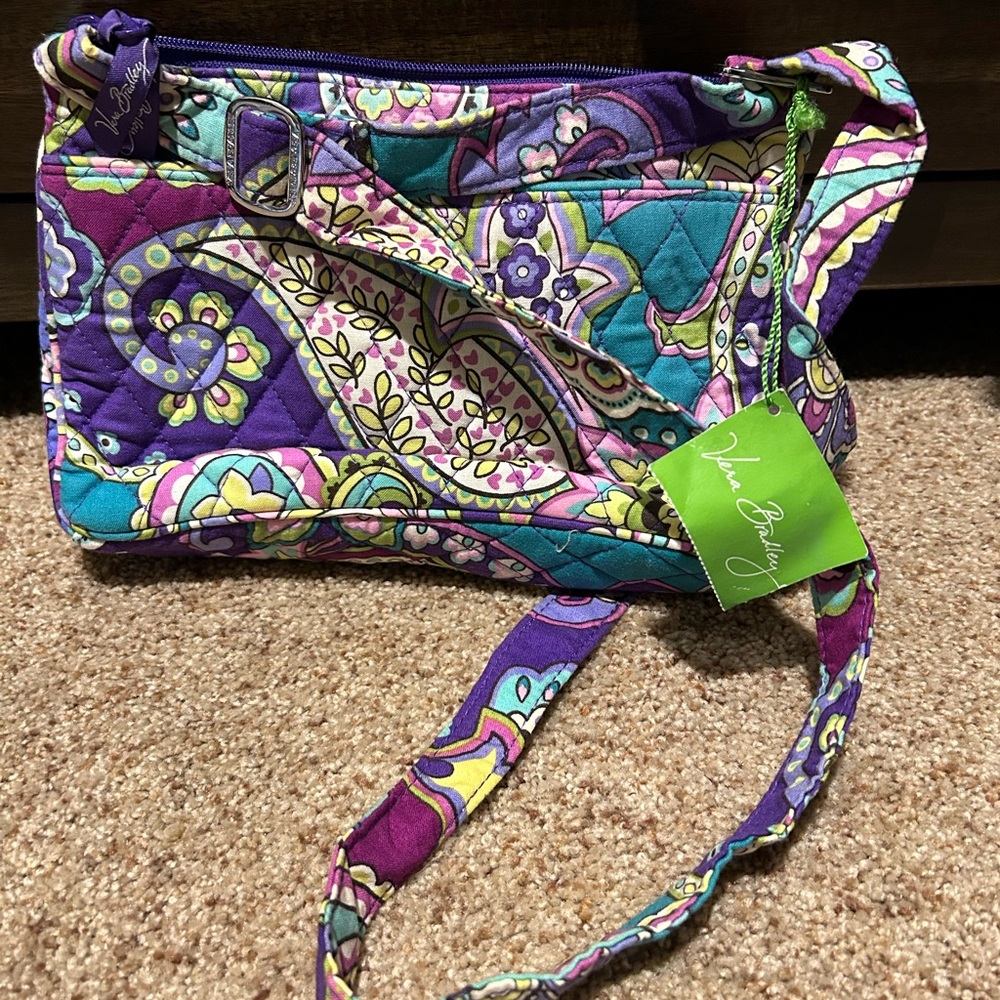 NWT Vera Bradley purple cross body bag